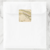 Kuba Jamaika 67 Quadratischer Aufkleber (Tasche)