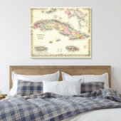 Kuba, Jamaika und Puerto Rico Leinwanddruck (Insitu (Schlafzimmer))