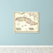 Kuba, Jamaika und Puerto Rico Leinwanddruck (Insitu (Holzboden))