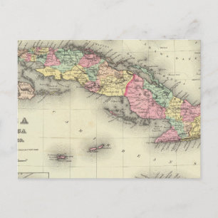 Kuba, Jamaika und Puerto Rico Postkarte