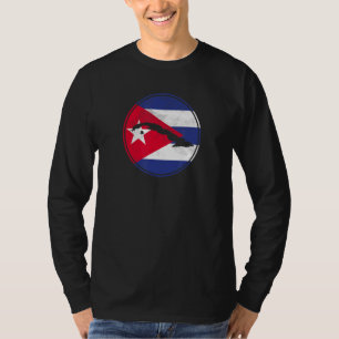 Kuba Karte Vintag kubanische Flagge T-Shirt