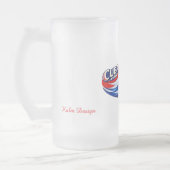Kuba klassisch farbenfroh mattglas bierglas (Links)