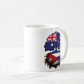 Kuba Kuba Australische Tree Roots Flag Kaffeetasse (VorderseiteRechts)