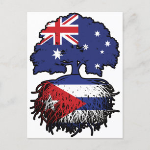 Kuba Kuba Australische Tree Roots Flag Postkarte