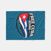 Kuba Kuba Libre Donroe-Doktrin-Design Fleecedecke (Vorderseite (Horizontal))