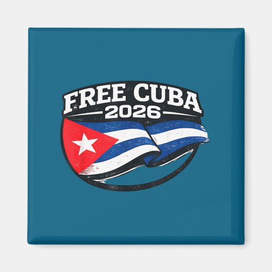 Kuba Kuba Libre Monroe-Doktrin Design Magnet (Vorne)
