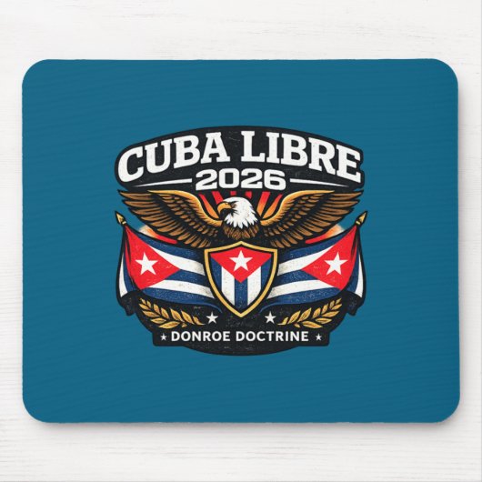 Kuba Kuba Libre Monroe-Doktrin Design Mousepad (Vorne)