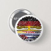 Kuba Kubanisch Deutsch Deutschland Baum Wurzel Button (Vorne & Hinten)