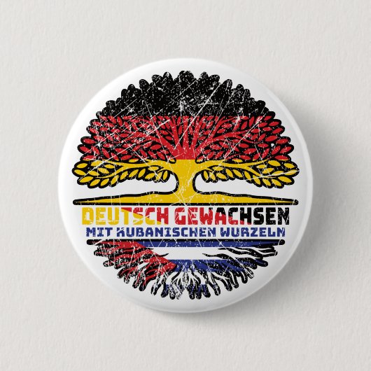 Kuba Kubanisch Deutsch Deutschland Baum Wurzel Button (Vorderseite)