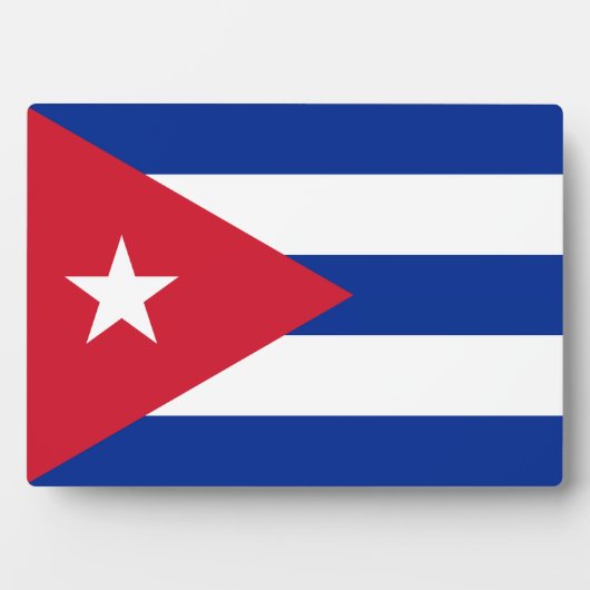 Kuba - kubanische Flagge Fotoplatte (Vorderseite)