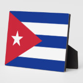 Kuba - kubanische Flagge Fotoplatte (Seite)