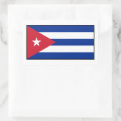 Kuba - kubanische Flagge Rechteckiger Aufkleber (Tasche)