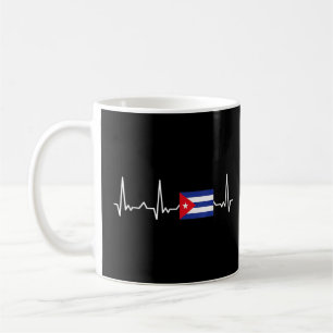 Kuba kubanische Flagge Spanier Kubanischer Heartbe Kaffeetasse