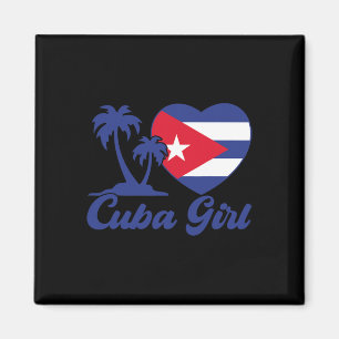 Kuba - kubanische Mädchenflagge Cubanita Hispanic  Magnet