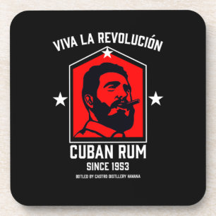 Kuba Libre Rum Drinkers Revolution Getränkeuntersetzer