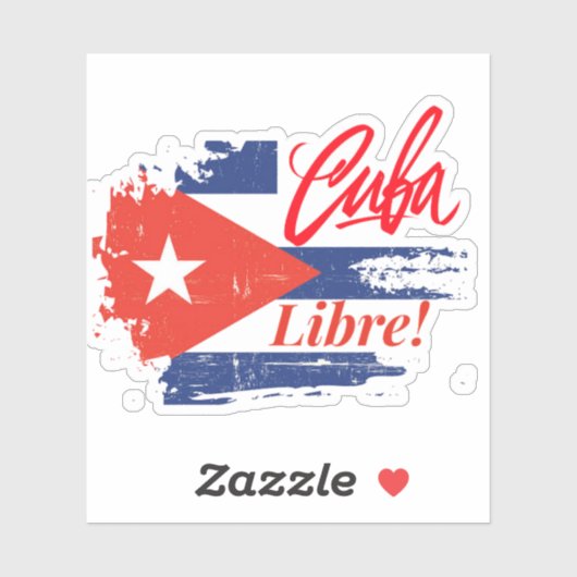 KUBA LIBRE STICKER (Blatt)