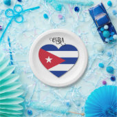 Kuba-Liebe Pappteller (Party)