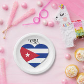 Kuba-Liebe Pappteller (Party)