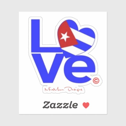 KUBA LIEBE STICKER (Blatt)