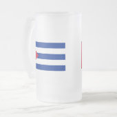 Kuba Mattglas Bierglas (Vorderseite Links)
