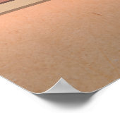 Kuba Minimal Reiseplakat Poster (Ecke)