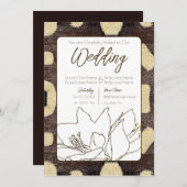 Kuba Mud Cloth Pattern Tribal Afrikanische Hochzei Einladung (Vorne/Hinten)