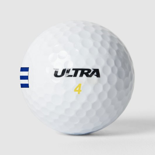 Kuba - Nationalflagge - Derzeitiger Stand Golfball (Logo)