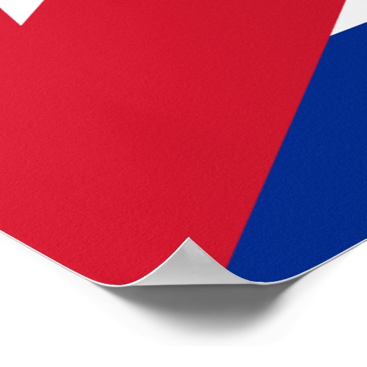 Kuba-Nationalflagge Poster (Ecke)