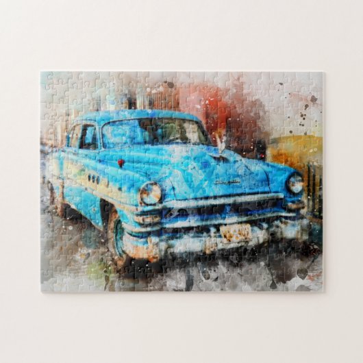 Kuba - Oldtimer Puzzle (Horizontal)