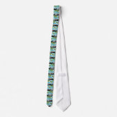 Kuba Oldtimer Reiseplakat Krawatte (Rückseite)