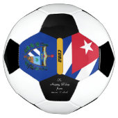 Kuba Personalisiert, Flagge, Foto Fußball (Gedreht)