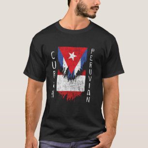 Kuba Peru: Peruanische Fahnen gepeitscht Torn T-Shirt