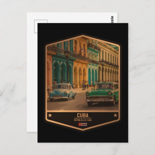 Kuba Postkarte (Vorne/Hinten)