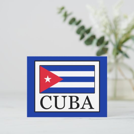 Kuba Postkarte (Stehend Vorderseite)