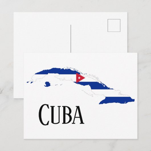 Kuba Postkarte (Vorne/Hinten)