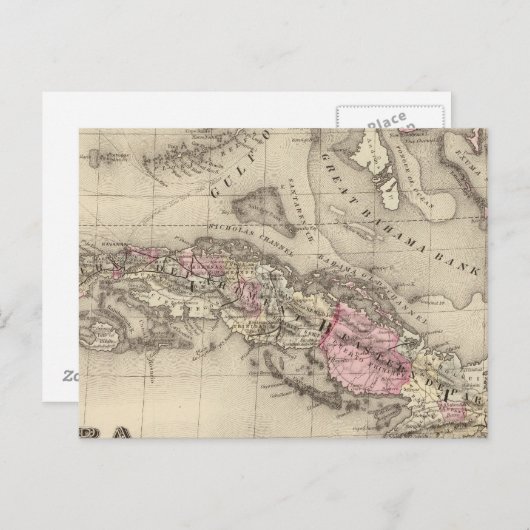 Kuba Postkarte (Vorne/Hinten)