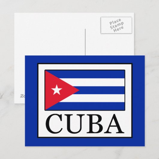 Kuba Postkarte (Vorne/Hinten)