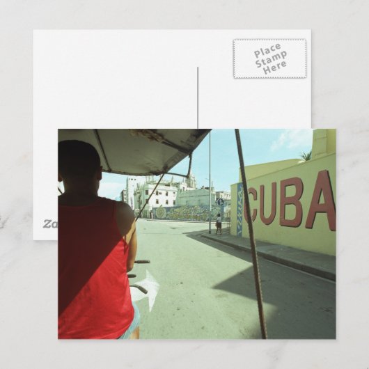 Kuba Postkarte (Vorne/Hinten)