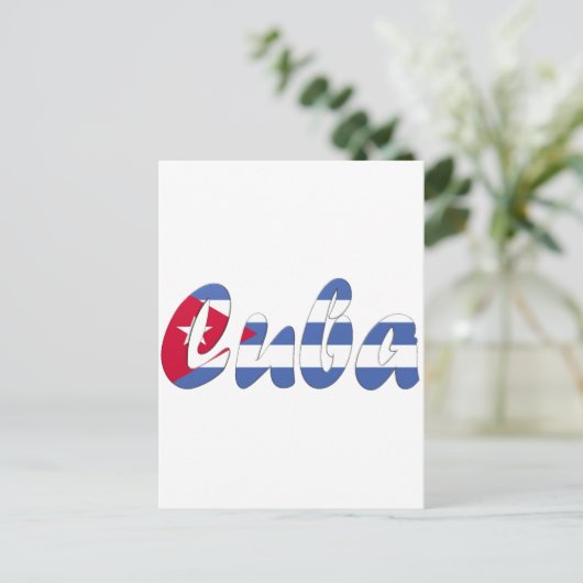 Kuba Postkarte (Stehend Vorderseite)