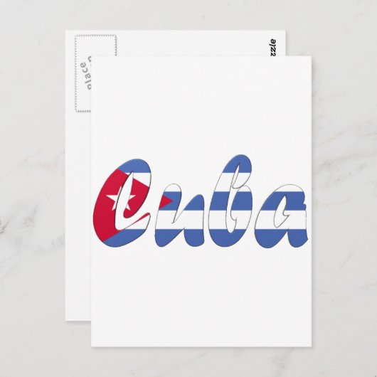 Kuba Postkarte (Vorne/Hinten)