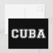 Kuba Postkarte (Vorne/Hinten)