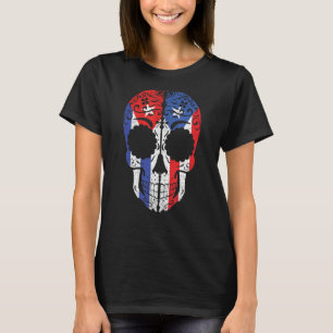 Kuba Puerto Rican Sugar Skull Kuba Puerto Rico Fl T-Shirt