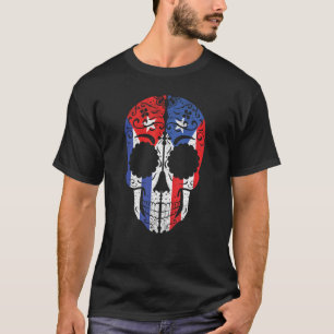 Kuba Puerto Rican Sugar Skull Kuba Puerto Rico Fl T-Shirt