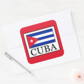 Kuba Quadratischer Aufkleber (Umschlag)