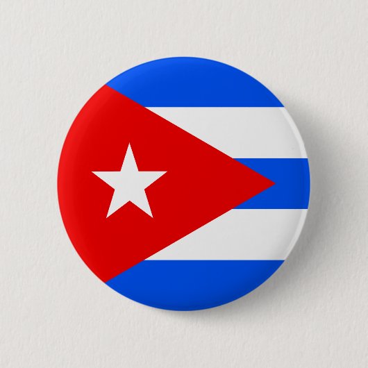 Kuba-Qualitäts-Flagge Button (Vorderseite)