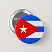 Kuba-Qualitäts-Flagge Button (Vorne & Hinten)