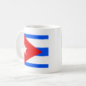 Kuba-Qualitäts-Flagge Kaffeetasse (Vorderseite Links)