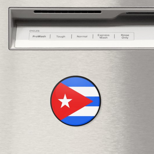 Kuba Qualitätsflaggenzirkel Magnet (In Situ (Geschirrspüler))