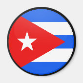 Kuba Qualitätsflaggenzirkel Magnet (Vorne)
