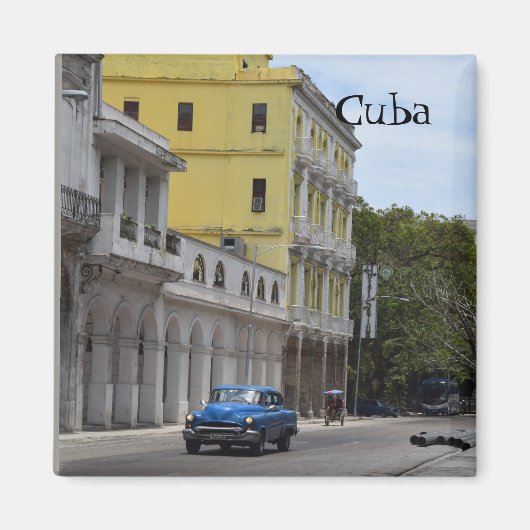 Kuba Reisen Alte Autos Magnet (Vorne)